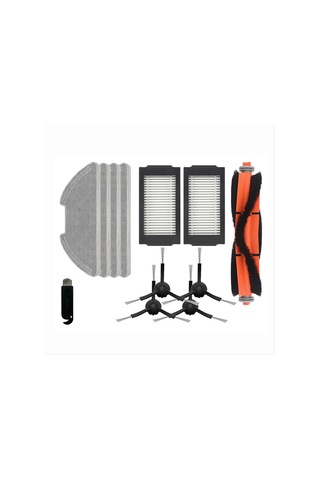 Gildedwill Xiaomi Mijia Robot Süpürge-mop Pro / 2 Pro / Mjsts1 Elektrikli Süpürge Aksesuarları İçin Hepa Filtreli Paspas Bezi Silindir Yan Fırça