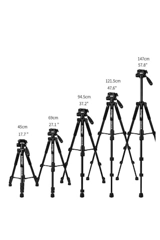 Q222 Profesyonel Tripod-monopod, Telefon Tutucu Ve Çanta li 152cm Maksimum Yükseklik