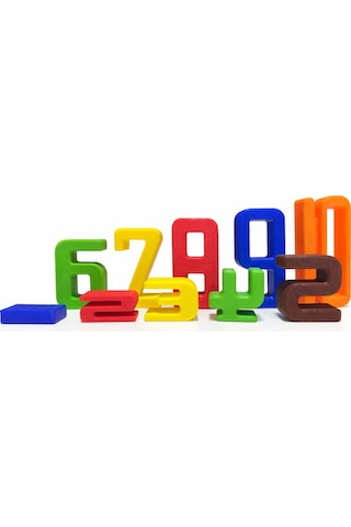 Renkli Sayılar 1 10 Eğitici Matematik Oyuncağı Montessori Uyumlu 3d Üretim