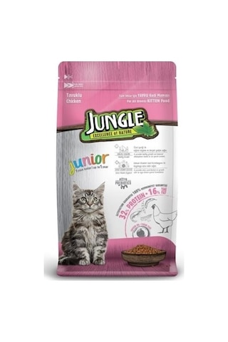 Jungle Junior Tavuklu Yavru Kedi Maması 500 G Jungle Junior Tavuklu Yavru Kedi Maması 500 G