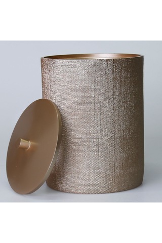 Linen Çöp Kovası Vizon Siyah