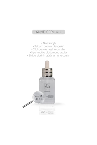 Dr. Well Barcelona Cosmetics Akne Karşıtı Siyah Nokta Önleyici Gözenek Sıkılaştırıcı Akne Serumu 50 ML Dr. Well Barcelona Cosmetics Akne Karşıtı Siyah Nokta Önleyici Gözenek Sıkılaştırıcı Akne Serumu 50 ML