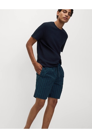 Marks & Spencer Pamuklu Kısa Kollu Pijama Takımı T07000096 Lacivert