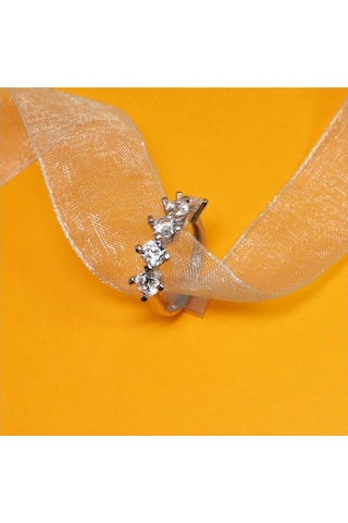Brezza Lusso Jewelry Gümüş Zirkon Beştaş Bayan Yüzük