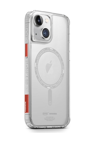 Apple Uyumlu iPhone 14 Plus Kılıf Skinarma Şeffaf Airbag Tasarımlı Magsafe Şarj Özellikli Saido Kapak
