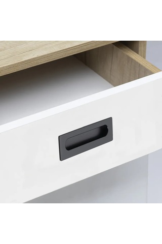 Aksmebel Mobilya Kolu İç Gömme 138 128 Mm Siyah 1 Adet Şifonyer 307777034 Siyah Mat