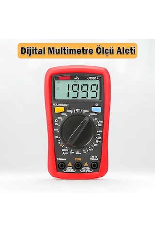 Palm Size Avuç İçi Dijital Multimetre Elektrik Ölçü Cihazı Aleti Ampermetre Direnç Akım Voltaj Ölçer
