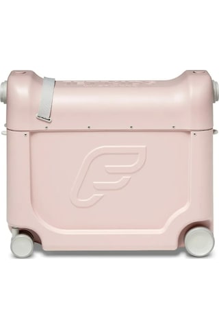 Stokke Jetkids Bedbox, Uçak Koltuklarına Uyumlu Binilebilir Çocuk Valizi Pembe
