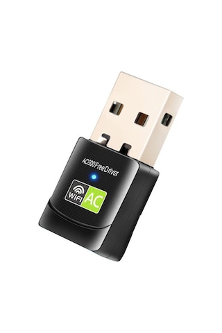 Schulzz 600 Mbps USB Mini Wi-Fi Adaptörü Rtl811 5Ghz Kablosuz Alıc
