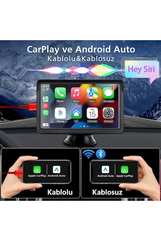 Techtic 7inç Carplay&android Auto Kablosuz Tak Çalıştır Multimedy