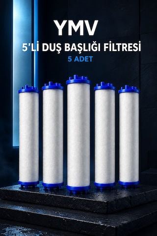 Ymv 5 Adet Duş Başlığı Yedek Filtresi Kireç Pas Tortu İçin Filtreli Duş Başlığı Filtresi Beyaz
