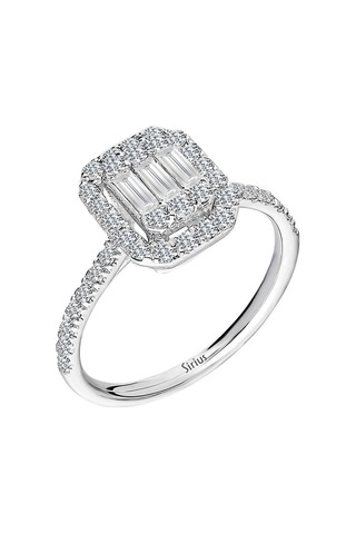 Sirius E Renk 0,62 Karat Baget Pırlanta Yüzük 0823R0171