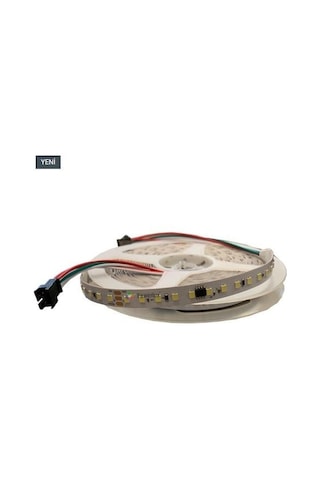 24 Volt Beyaz Akar Yürüyen Piksel Şerit Led 2835 Çip 120 Led 10 Metre