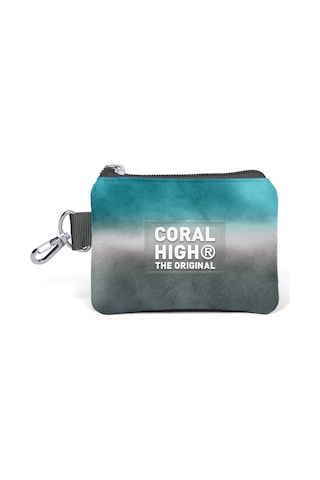 Coral High Kids Turkuaz Gri Batik Bozuk Para Çantası 21897 Turkuaz - Gri
