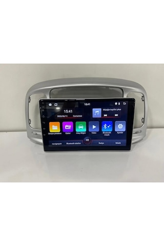 Hyundai Accent Era İle Uyumlu Android Carplay Multimedya 4 Ram 64 Gb Qled Ahd Kamera 9"