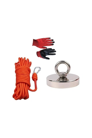 Magnet Fishing 80Mm , Halatlı Güçlü Neodyum Balıkçılığı Seti
