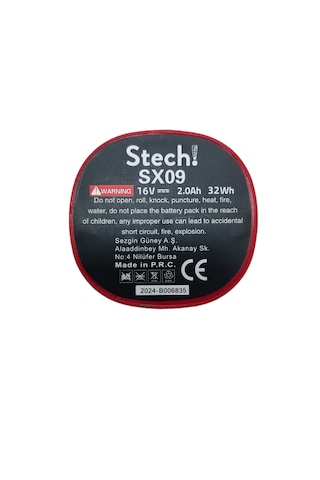 Stechend Sx16-sx17-sx18 16v Batarya