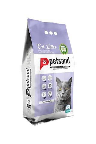 Petsand Lavanta Kokulu Topaklaşan Bentonit Kedi Kumu 10 L Petsand Lavanta Kokulu Topaklaşan Bentonit Kedi Kumu 10 L