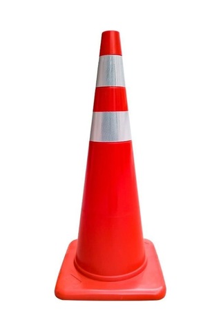 10'lu Pvc Trafik Konisi Seti 90 Cm Çift Reflektifli -3731