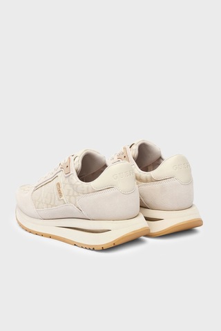 Guess Energy Deri Karışımlı Sneaker Ayakkabı Flteg5lea12 Bayan Ayakkabı Flteg5 Lea12 Offwh Beyaz