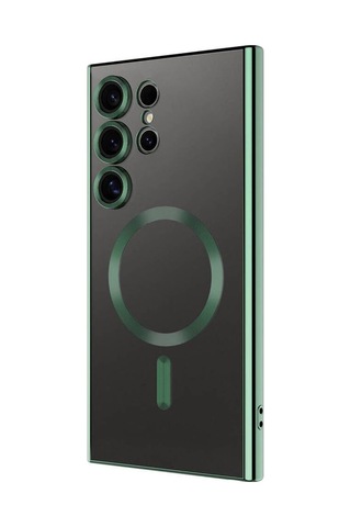 S24 Ultra Telefon Kılıfı Uyumlu Kamera Korumalı Şarj Destekli - Yeşil Genel