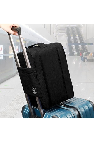 Neevoyu Seyahat Ayakkabı Depolama Çantası Su Geçirmez Organizatör 3 Çift Ayakkabı Taşıyabilir Siyah Spor Ayakkabı Çantası Siyah