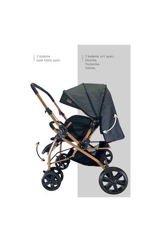 Bebegold  Çift Yönlü Bebek Arabası