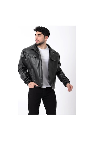 Kolu Lastikli Çıtçıtlı Suni Deri Mont Str 5021-50311 001