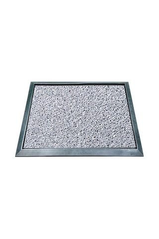 Hijyenik Plastik Paspas 60x80 Cm İçinde Kıvırcık Paspas Dahil Siyah