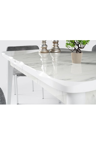 Yakamoz Alfa Mdf Mutfak Masa Sandalye Takımı 80x130cm