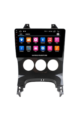 Navigold Peugeot 3008 Android 10 İnç Multimedia