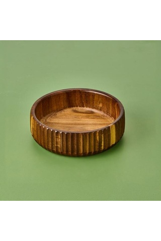Mien Akasya Curve Kase - Kahverengi - 19 Cm Kahverengi
