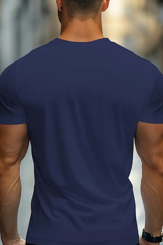 Erkek Whatever Baskılı Oversize Tshirt Lacivert