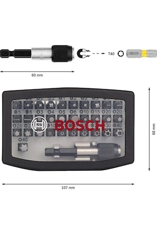 Bosch Professional 32 Parça Vidalama Ucu Seti Extra Hard – 2607017319