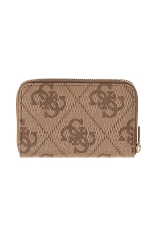 Guess Janie Logolu Orta Boy Fermuarlı Kadın Kahverengi Cüzdan Swos9924140-ltl T/u