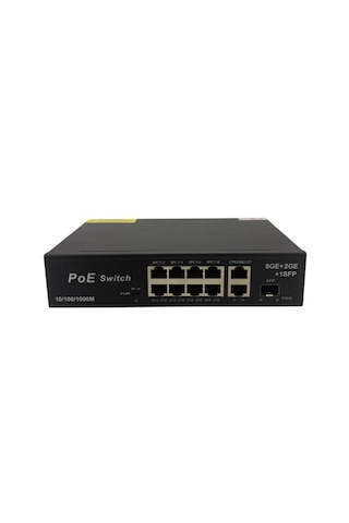 Longline Lng3038ge 8 Port Gigabit Poe Switch 2x Gigabit Uplink 1x Sfp Yönetilebilir Ethernet Switch