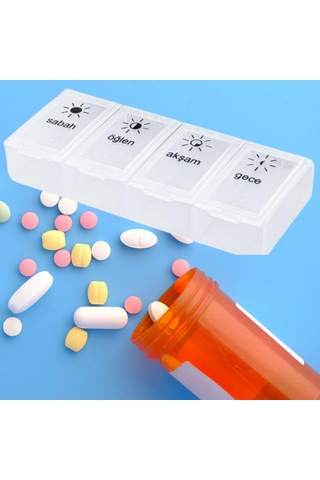 2 Adet Günlük İlaç Kutusu İlaç Kutusu Düzenleyici