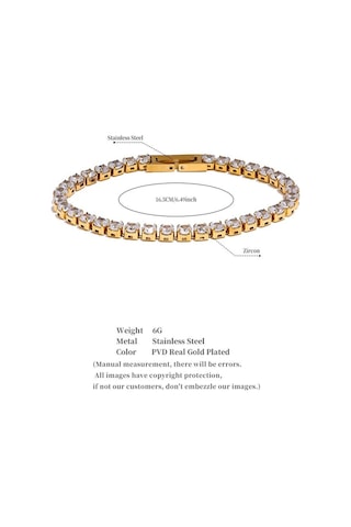 Altın Eetit 4mm Yüksek Kaliteli Parlak Kübik Zirkonya Zincir Bilek Bilezik Bileklik Kadınlar İçin Paslanmaz Çelik Zarif Premium Takı Yeni Altın