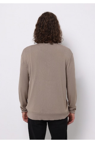 Colin's Colins Regular Fit Yuvarlak Yaka Jakarlı Erkek Bej Kazak Cl1076884 Q1.v1 Beı Bej