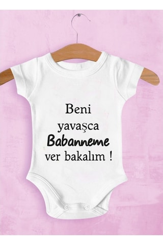 Tuğbababy Baby Babanneye Özel Zıbın Kız Erkek Beyaz
