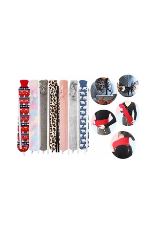 Sones 2l Uzun Şerit Çok İşlevli Su Dolu Kauçuk Sıcak Su Torbaları, Özellikler: Gray Deer