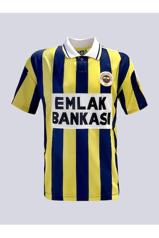Fenerbahçe Retro Çubuklu Forma 95/96 Sarı-lacıvert