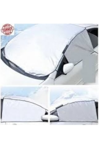 Buzlanma Önleyici Araba Cam Üstü Kar Örtüsü Ön Ve Yan Cam Koruma Brandası