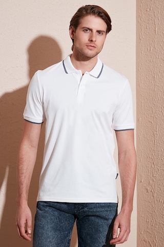 Buratti Pamuklu Regular Fit Erkek Polo Yaka T Shirt 5902063 Beyaz