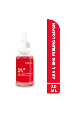 She Vec Red Of Love Bariyer Onarımı ve Güçlü Antioksidan Koruma Sağlayan Resurfacing Peeling Losyon 30 ML