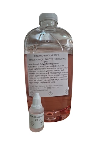 Fiber Polyester Reçine Tamir Seti Ve Tamir Kiti 2 Kg