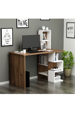 Twist Çalışma Masası - Ceviz / Beyaz Ceviz / Beyaz Beyaz - Ceviz