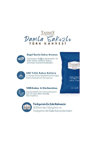 Tahmis Damla Sakızlı Türk Kahvesi 10 x 100 G