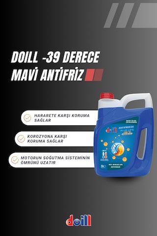 Doill -39 / -40 Derece Hazır Karışım Mavi Antifriz - G11 3 L