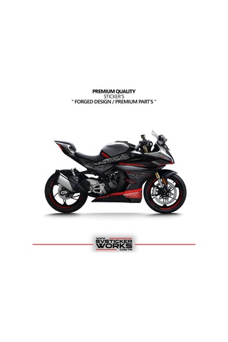 Cfmoto 450sr Forged Karbon Kaplama Orta Sase Sticker Etiket Modeli